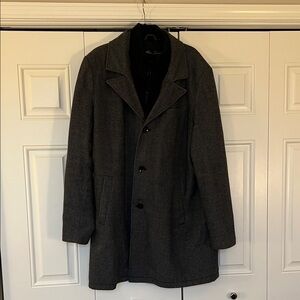 Kenneth Cole Charcoal Trench Coat
